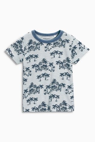 Blue 'Yeah' Print T-Shirts Three Pack (3mths-6yrs)